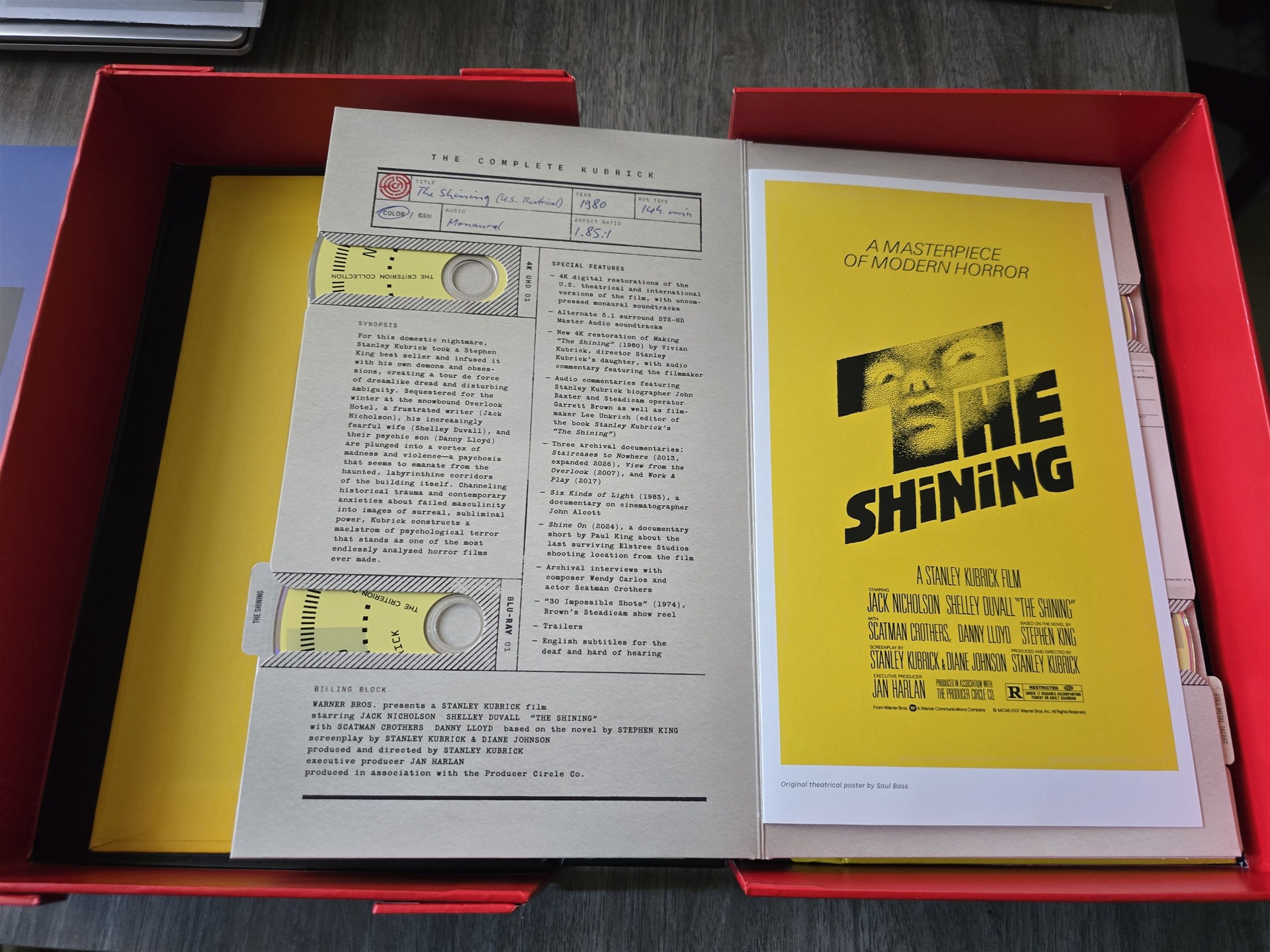 Screen capture from The Complete Kubrick