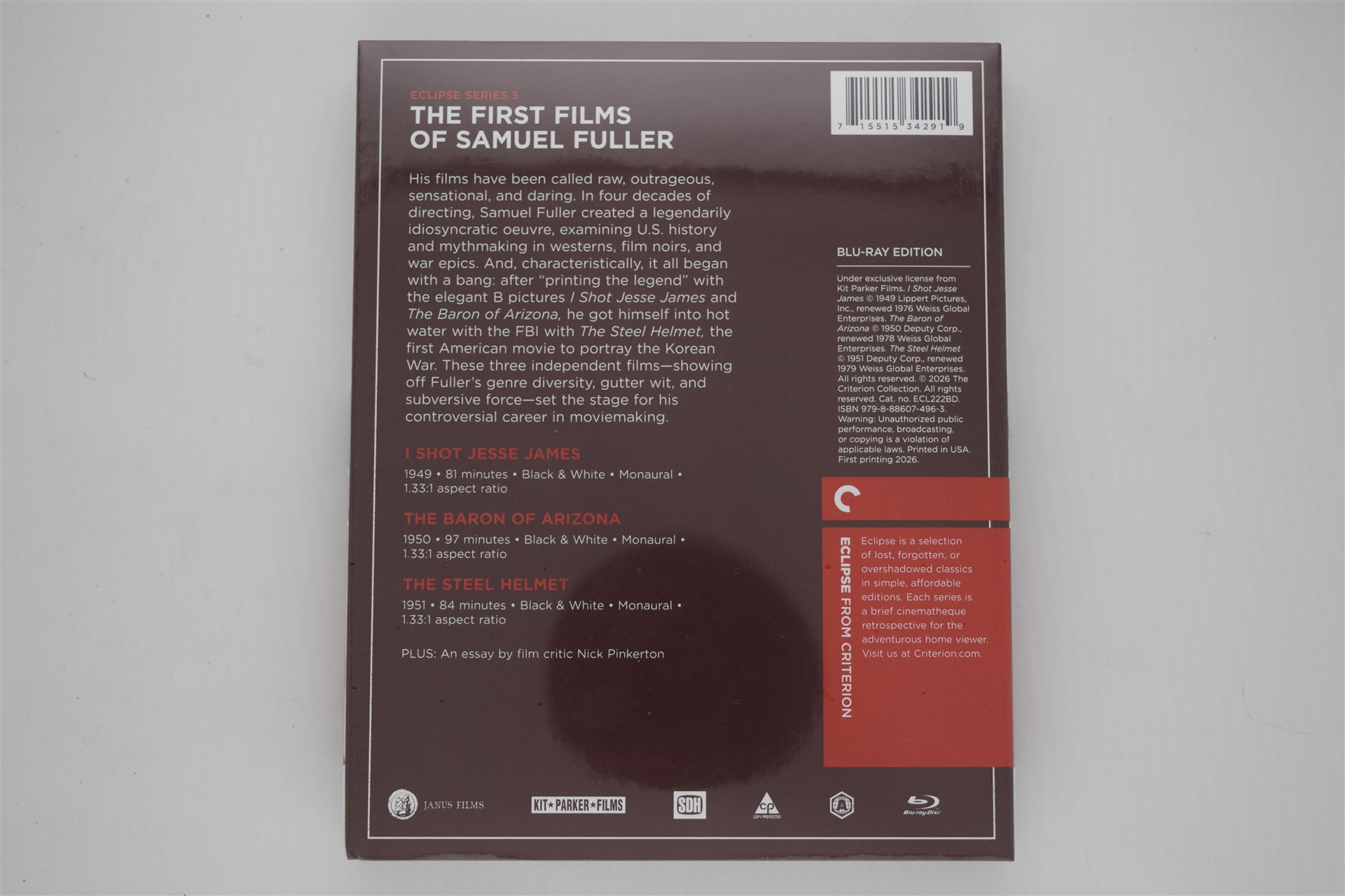Screen capture from The First Films of Samuel Fuller