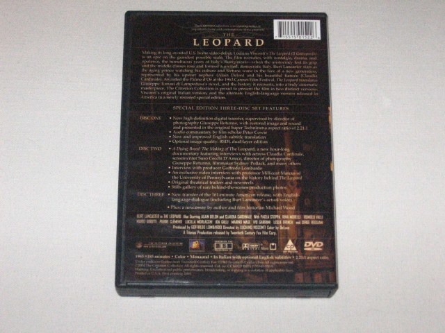 Screen capture from The Leopard