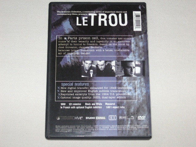 Screen capture from Le trou