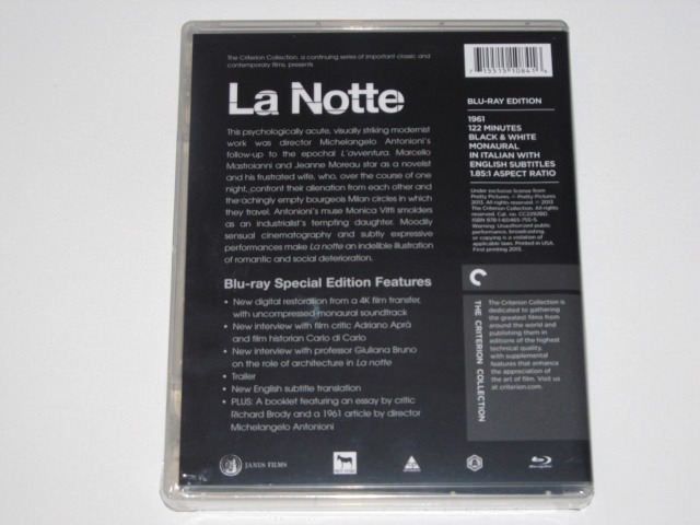 Screen capture from La notte