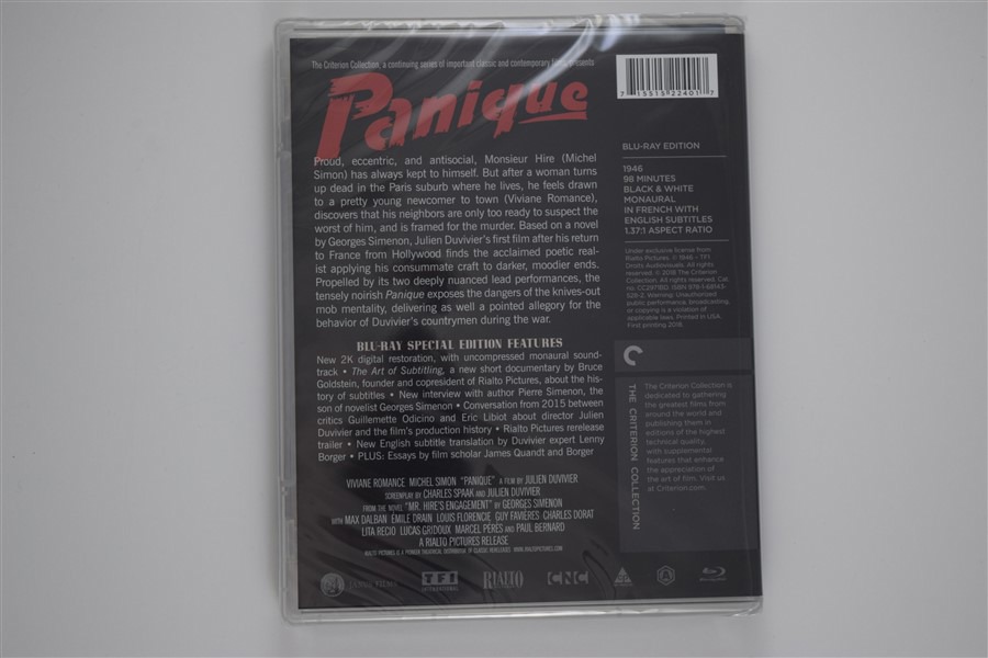 Screen capture from Panique