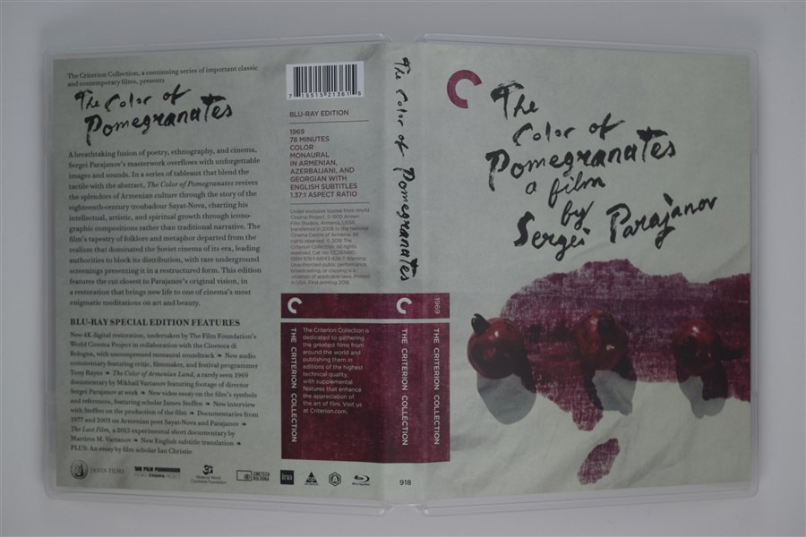 Screen capture from The Color of Pomegranates