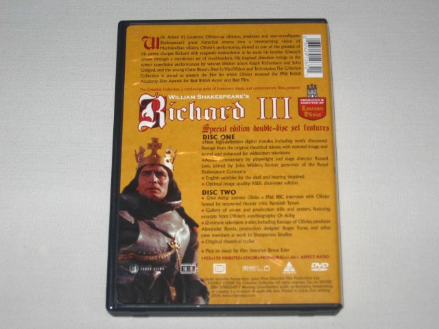 Screen capture from Richard III