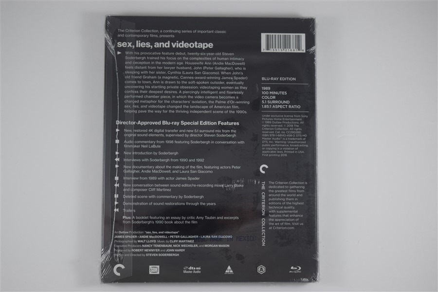 Screen capture from sex, lies, and videotape