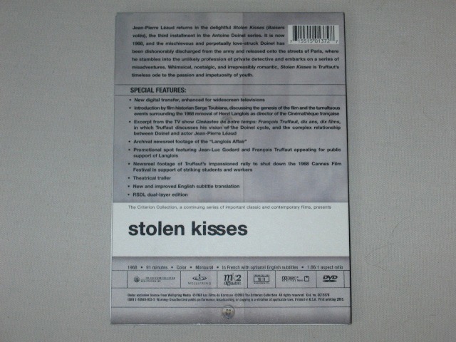 Screen capture from Stolen Kisses