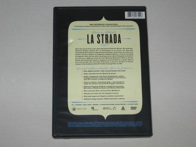 Screen capture from La strada