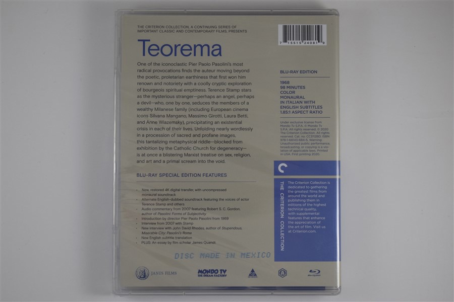Screen capture from Teorema