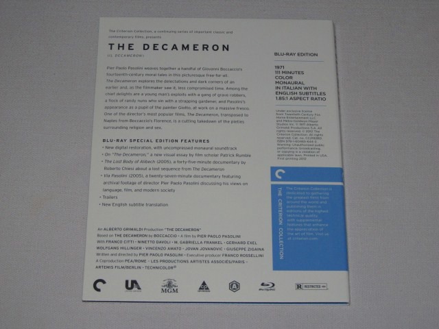 Screen capture from The Decameron