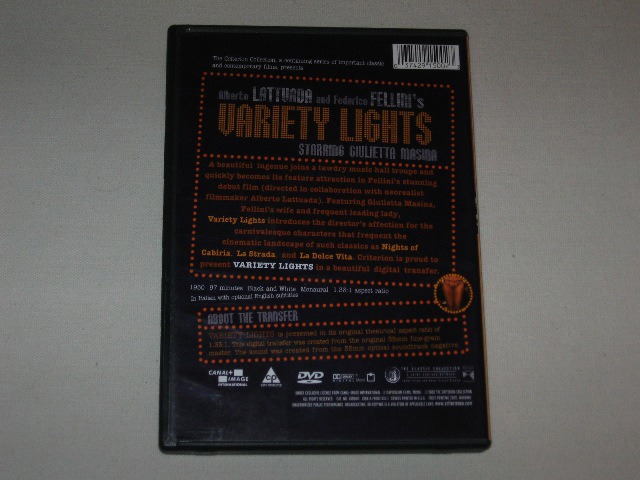 Screen capture from Variety Lights
