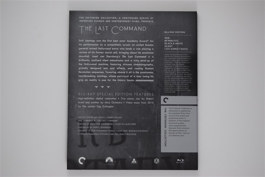 Screen capture from The Last Command