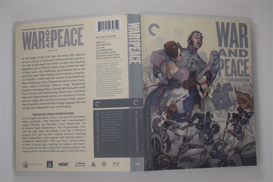 Screen capture from War and Peace