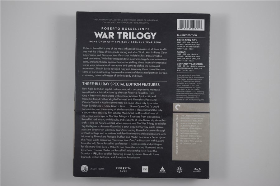 Screen capture from Roberto Rossellini’s War Trilogy