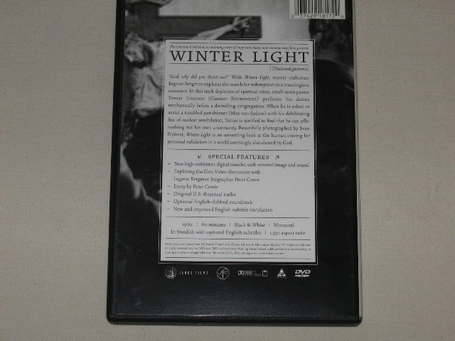 Screen capture from Winter Light