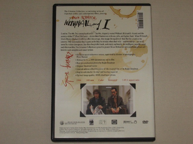 Screen capture from Withnail and I