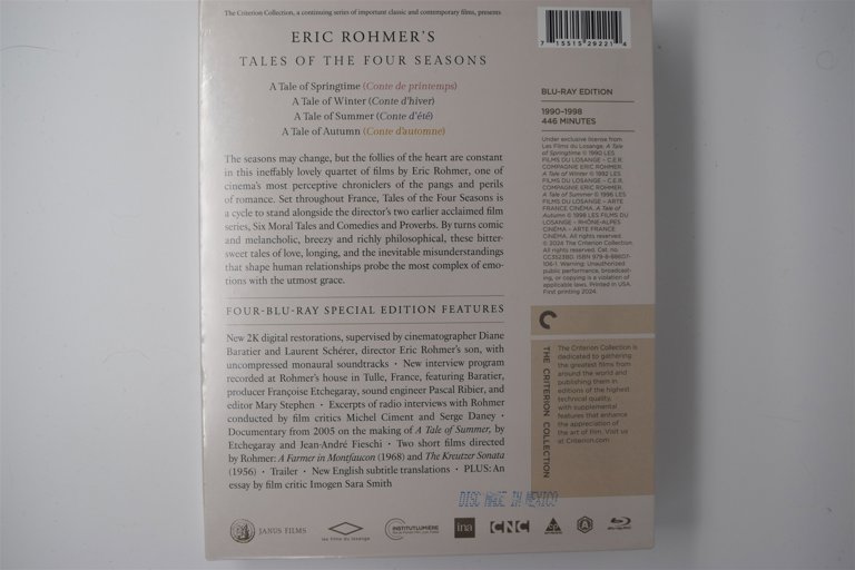 Packaging photo for Eric Rohmer's Tales of the Four Seasons