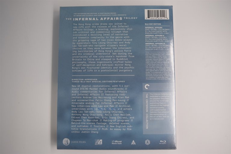 Packaging photo for The Infernal Affairs Trilogy