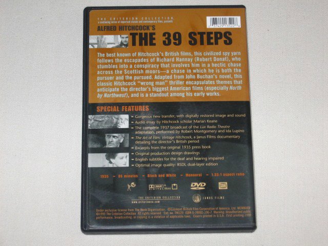 Packaging photo for The 39 Steps