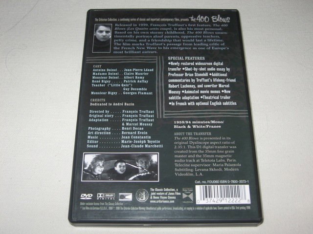 Packaging photo for The 400 Blows