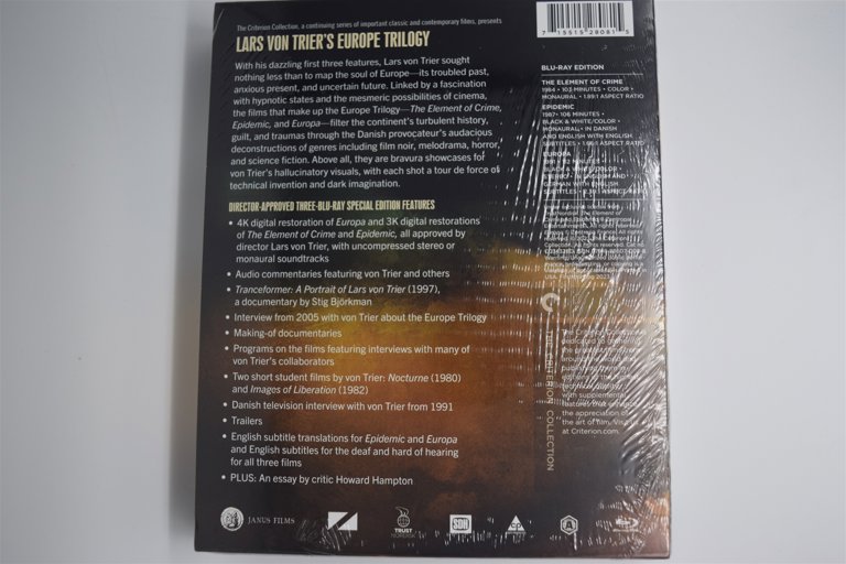 Packaging photo for Lars von Trier’s Europe Trilogy