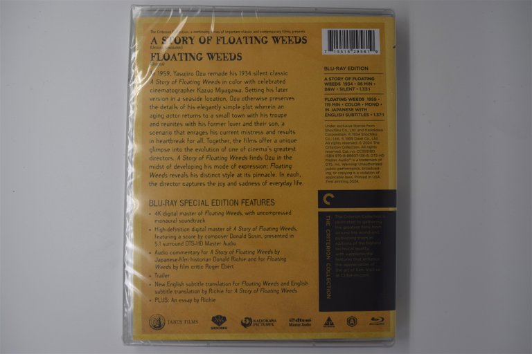 Packaging photo for A Story of Floating Weeds/Floating Weeds: Two Films by Yasujiro Ozu