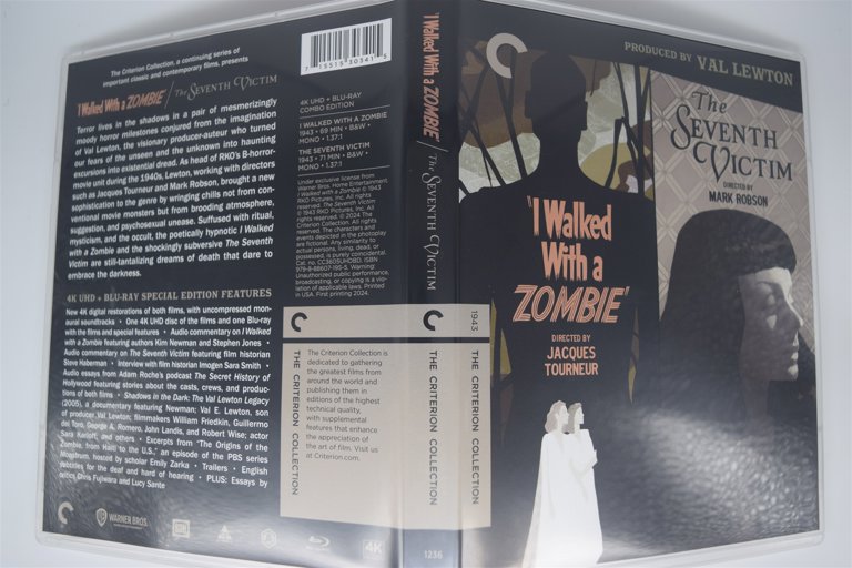 Packaging photo for I Walked with a Zombie / The Seventh Victim: Produced by Val Lewton