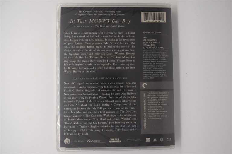 Packaging photo for All That Money Can Buy (a.k.a. The Devil and Daniel Webster)