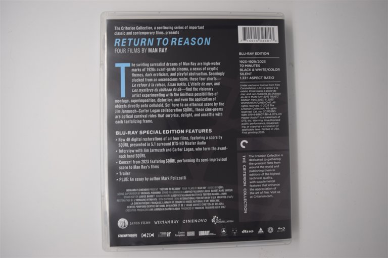Packaging photo for Return to Reason: Four Films by Man Ray