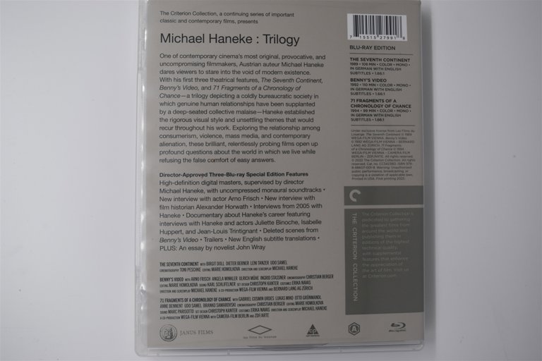 Packaging photo for Michael Haneke: Trilogy