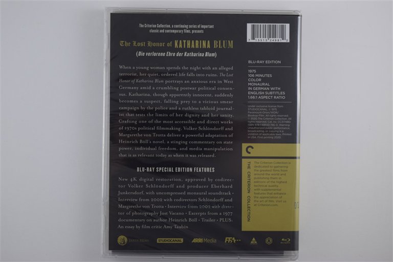Packaging photo for The Lost Honor of Katharina Blum