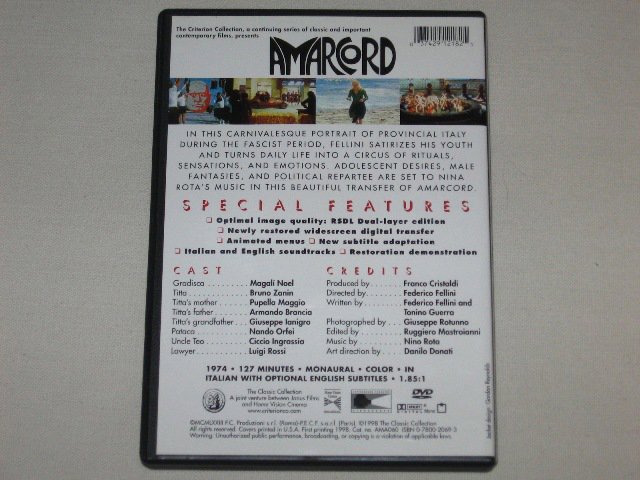 Packaging photo for Amarcord