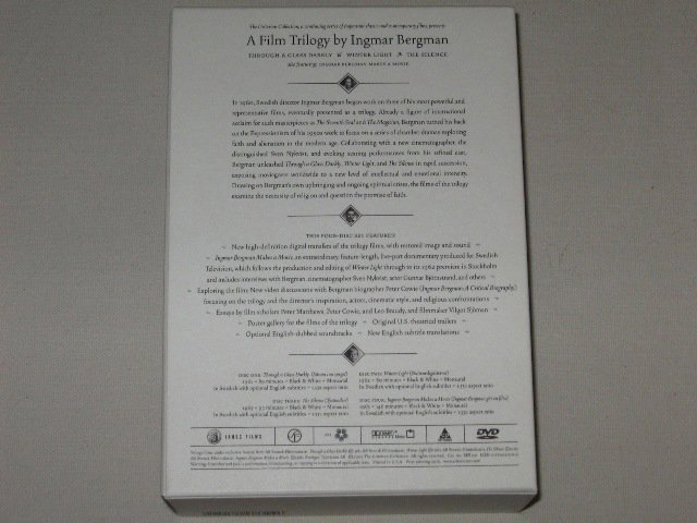 Packaging photo for A Film Trilogy by Ingmar Bergman