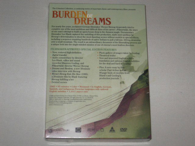 Packaging photo for Burden of Dreams