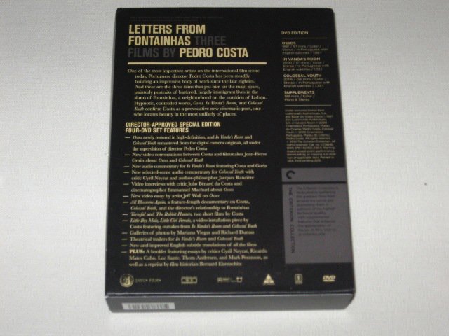 Packaging photo for Letters from Fontainhas: Three Films by Pedro Costa