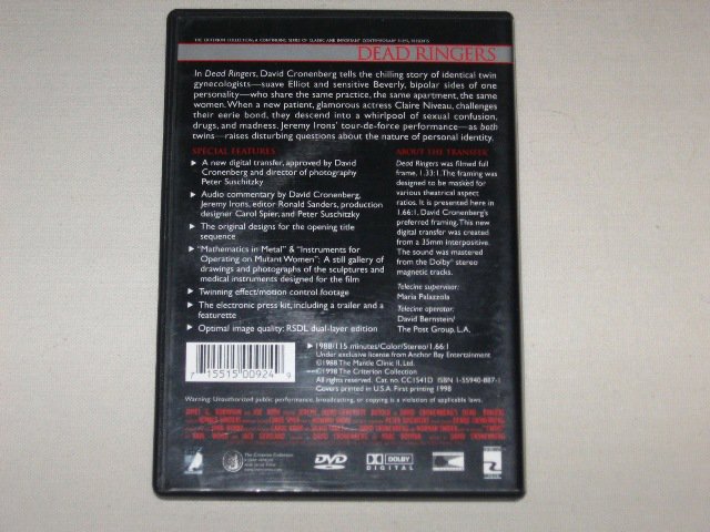 Packaging photo for Dead Ringers