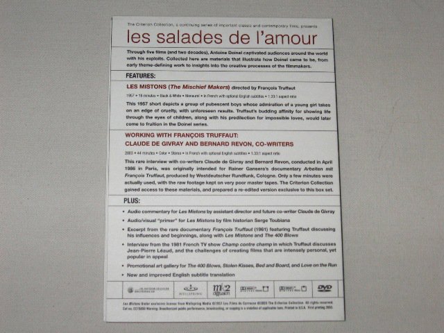 Packaging photo for The Adventures of Antoine Doinel