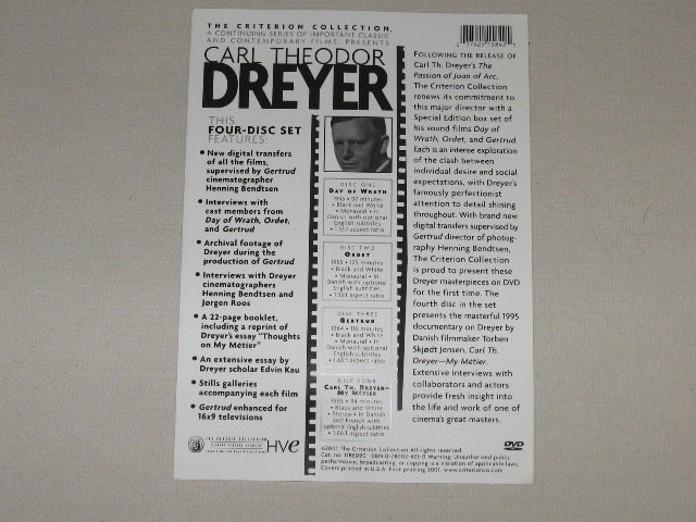 Packaging photo for Carl Th. Dreyer