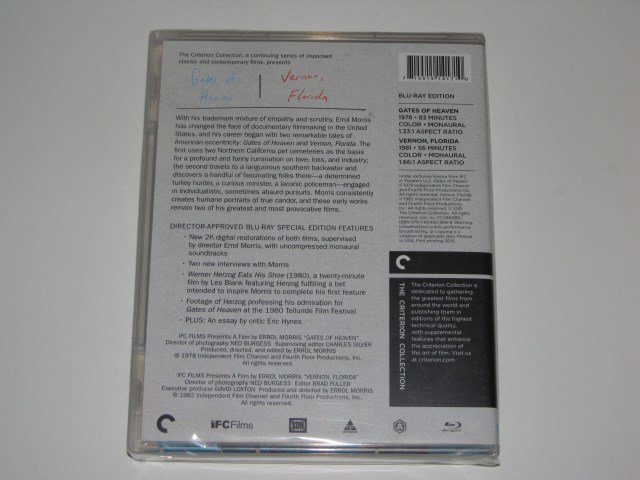 Packaging photo for Gates of Heaven / Vernon, Florida