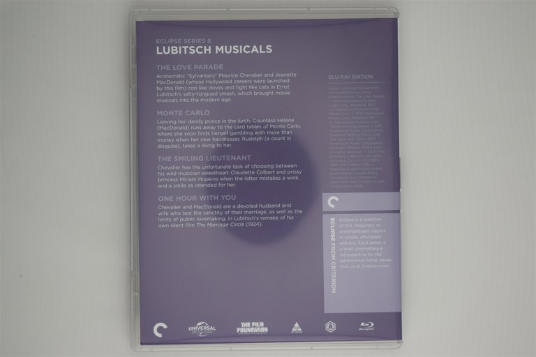 Packaging photo for Eclipse Series 8: Lubitsch Musicals