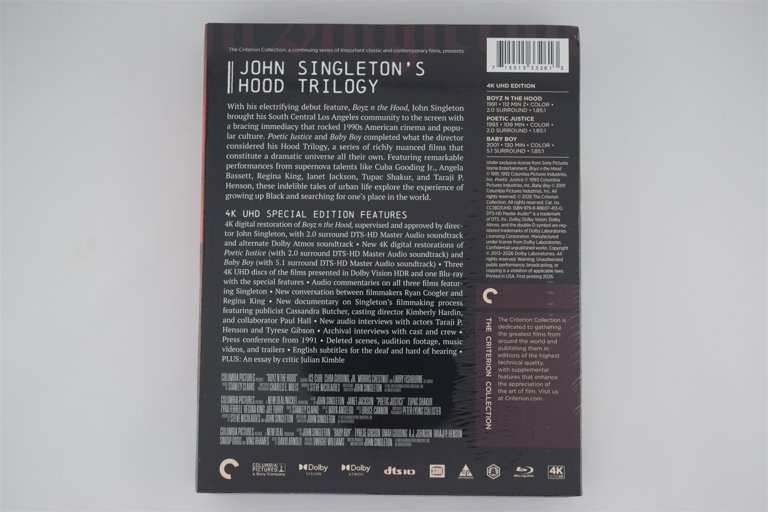 Packaging photo for John Singleton's Hood Trilogy