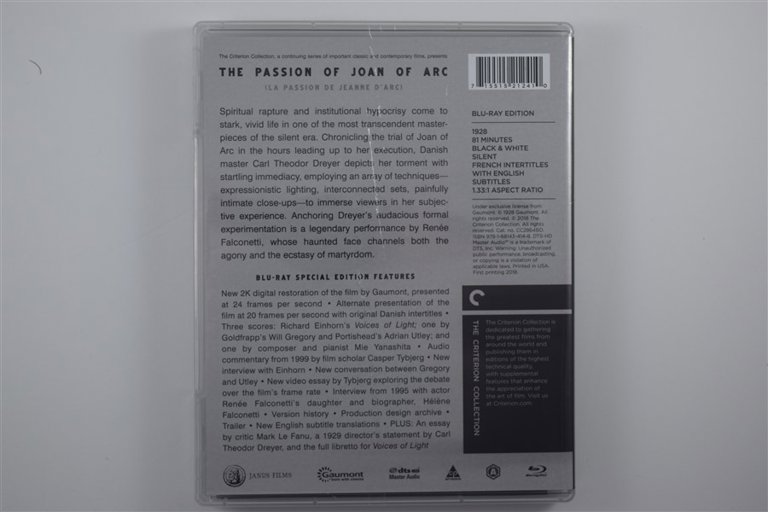 Packaging photo for The Passion of Joan of Arc