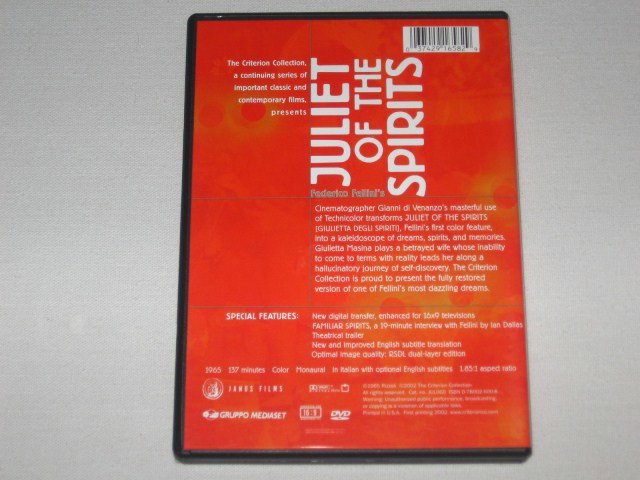 Packaging photo for Juliet of the Spirits