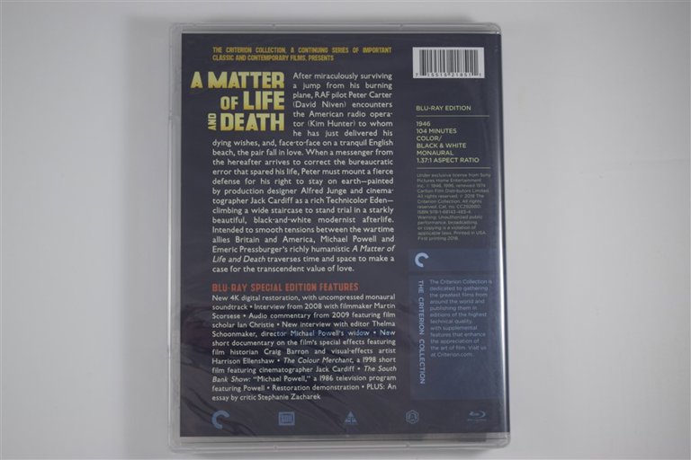 Packaging photo for A Matter of Life and Death