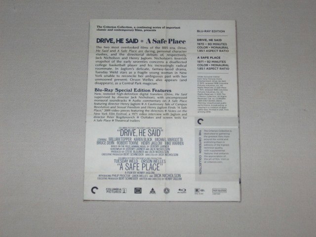 Packaging photo for Drive, He Said • A Safe Place