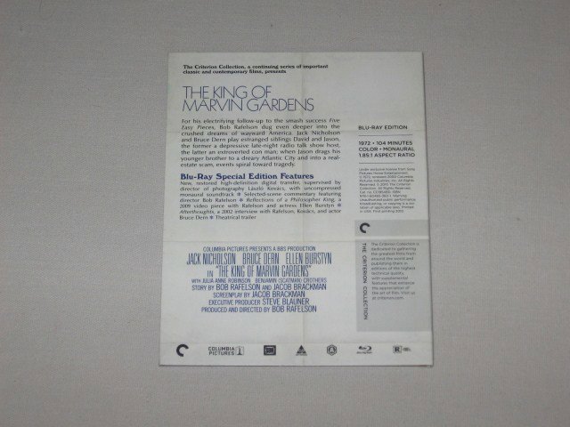 Packaging photo for The King of Marvin Gardens