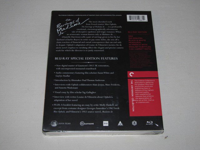 Packaging photo for The Earrings of Madame de . . .