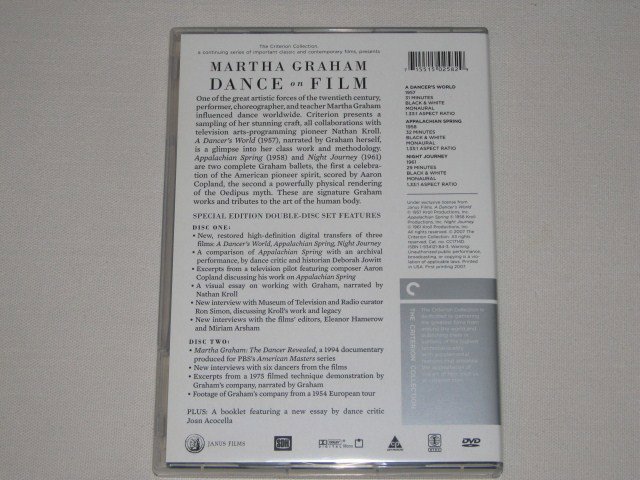 Packaging photo for Martha Graham: Dance on Film