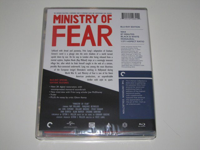 Packaging photo for Ministry of Fear