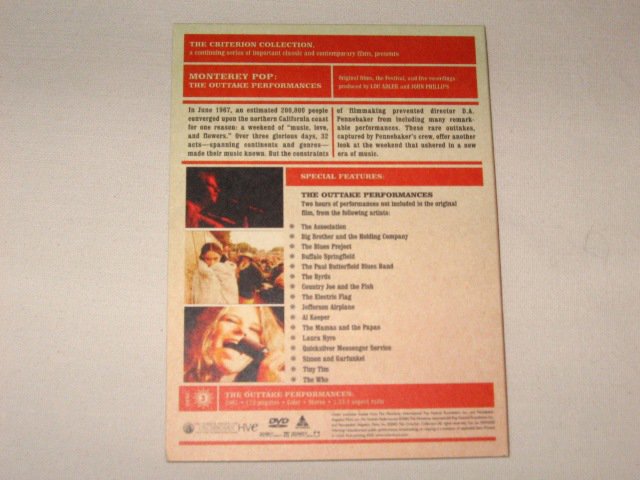 Packaging photo for The Complete Monterey Pop Festival