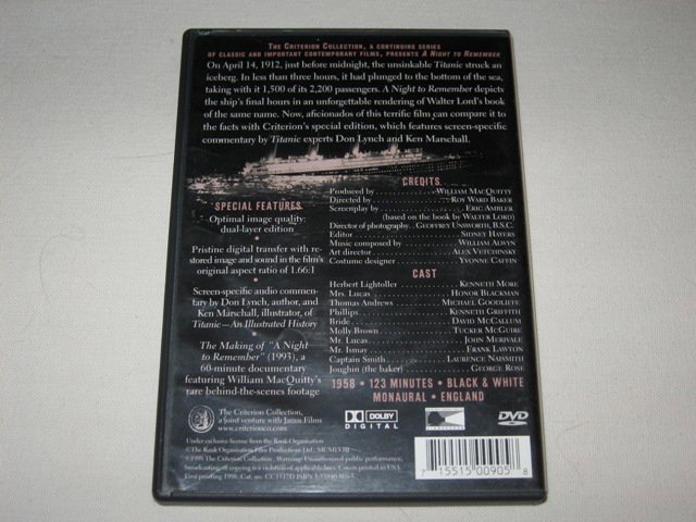 Packaging photo for A Night to Remember